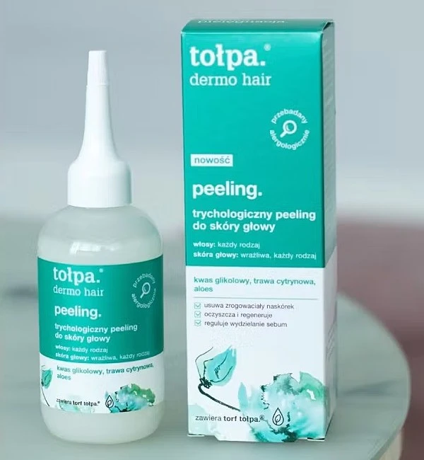 Peeling trychologiczny skóry głowy marki Tołpa